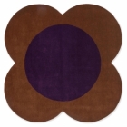 Vlněný koberec Orla Kiely, FLOWER SPOT chestnut-violet