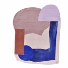 Moderní koberec TOM TAILOR SHAPES TEN modrý